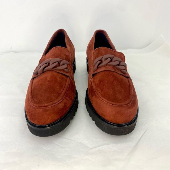 NWOT Mephisto Women's Salka Loafer Suede Rust Supportive Comfort Oxfords - Picture 4 of 14
